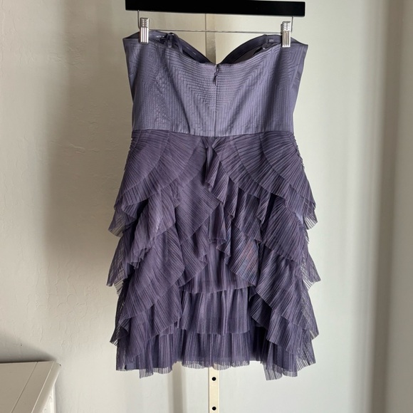 BCBG Strapless Mini Dress Frosted Plum, Size 8 - Picture 4 of 12